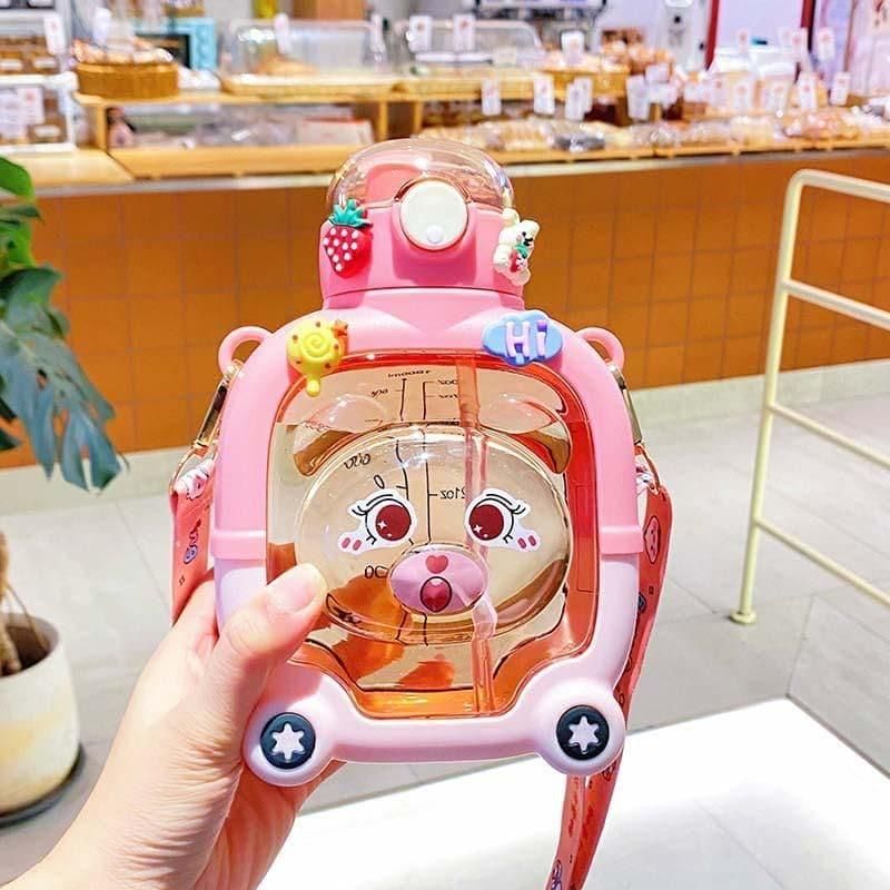 Kids Water Bottle with Straw and Strap | 🔥FLAT 50% SAVING🔥