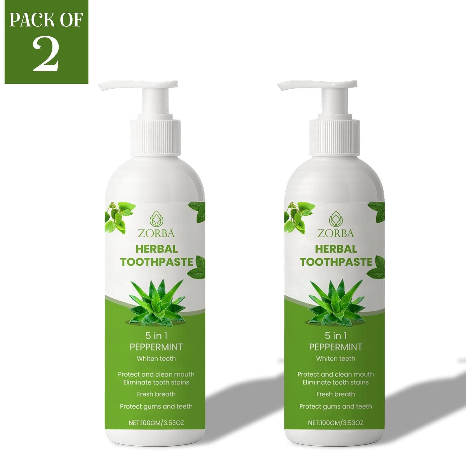 Zorba Herbal Toothpaste 5 in 1 | 🔥Buy 1 Get 1 Free🔥